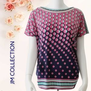 JM Collection Printed Top